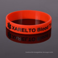 Factory supply 1 inch wide rubber wristbands custom shape silicone bracelets